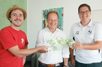 Spendenübergabe TSV Egmating und TSV Oberpframmern