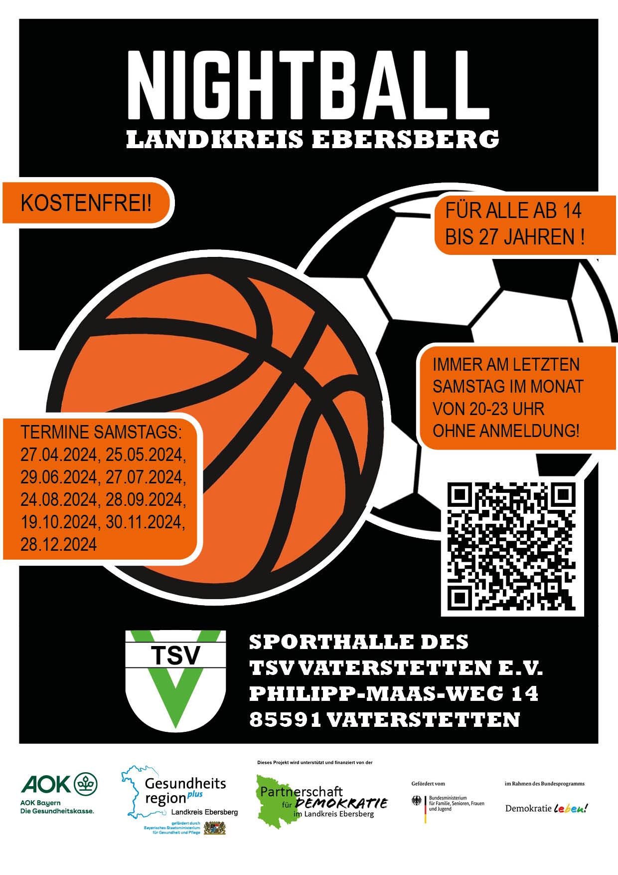 Nightball 2024: immer am letzten Samstag im Monat in Vaterstetten