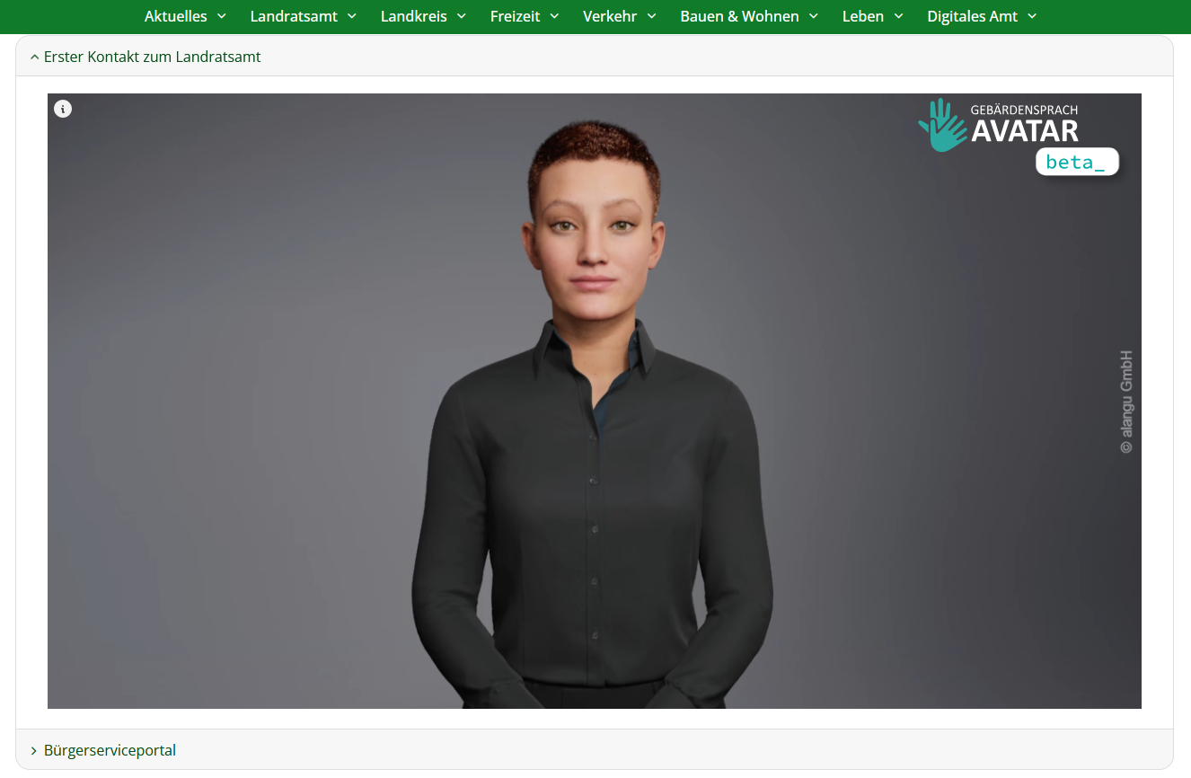 Taub, aber nicht stumm Gebärdensprach-Avatar für mehr Barrierefreiheit ist online 