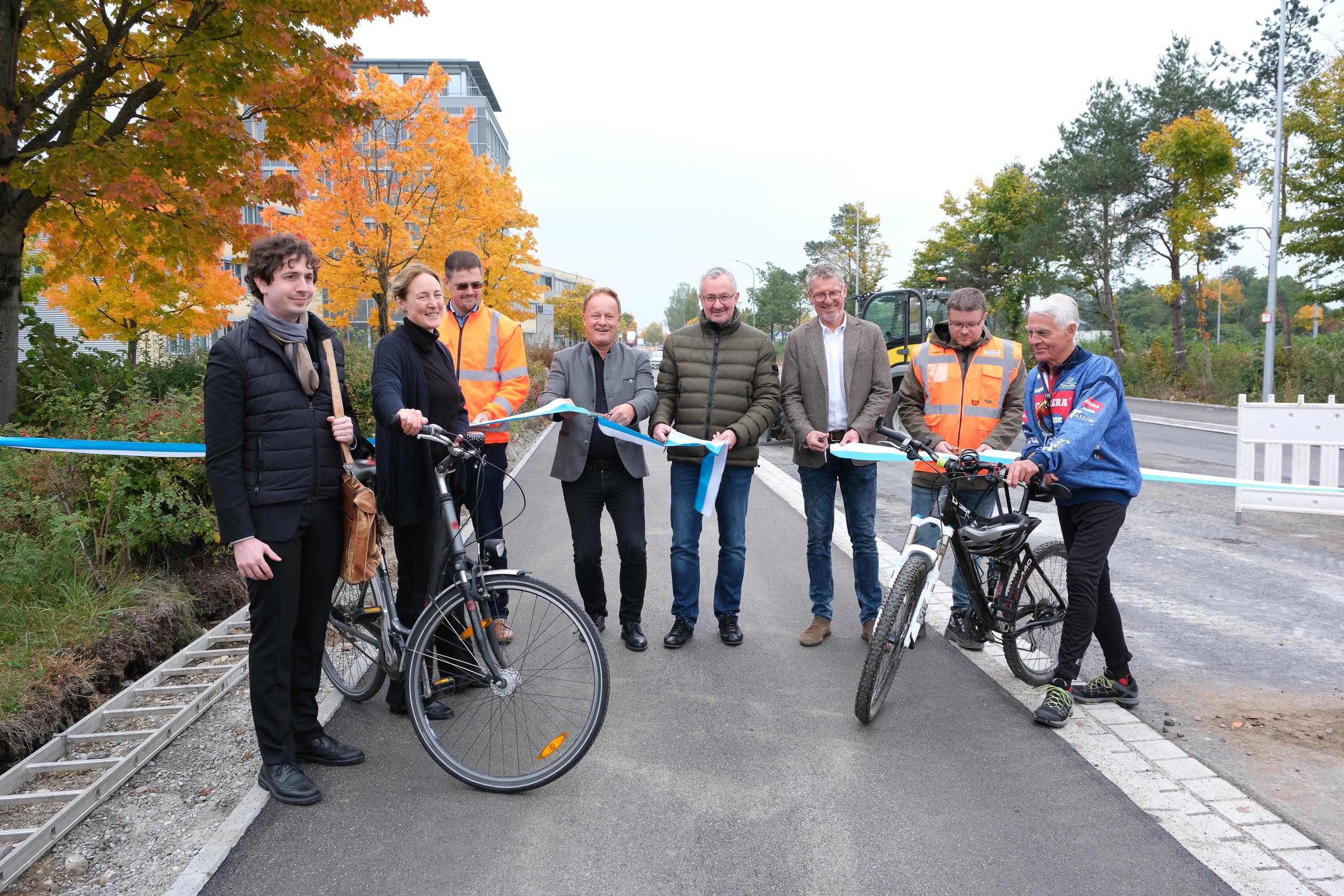 Eröffnung Radweg Gruber Straße Poing